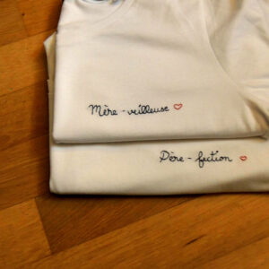 t-shirt mère-veilleuse et père-fection